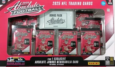 NEW 2025 Panini Absolute Football Trading Card Bundle Box FAST SHIP...