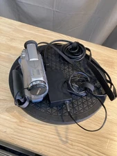 Canon ZR45MC For Repair Mini DV Digital Video Camcorder W/ Battery AC Adapter