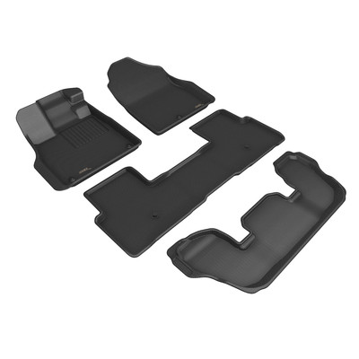 Custom Fit Floor Liner Mat for HONDA PILOT 2023-2024 KAGU BLACK R1 R2 R3