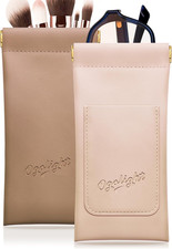 Eyeglass Cases Soft 2 Pack - Squeeze Top Anti Scratch Sunglasses Soft Case for R