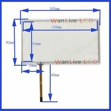 JVC-KW-AVX900 JVC KW AVX900 Compatibile 7 Pollici 4 Linee Resistenza Touch Screen #t