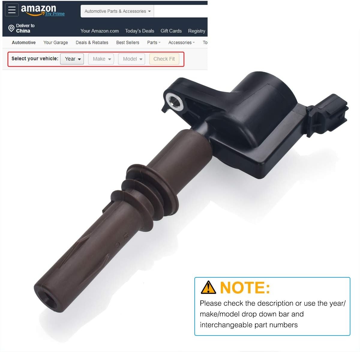 Coil Pack of 8 Compatible with F150 F250 F350 Explorer Expedition Mustang Nav