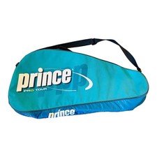 Vintage Prince Tour Team Tennis Racket Bag Teal Green Shoulder Strap Backpack
