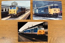 3 colour photos (6" x 4"): British Rail English Electric Type 4 Class 50 50030