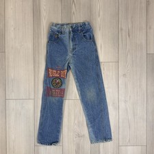 Boys Bugle Boy Size 8S W-22 Denim Graphic Jeans 21x23