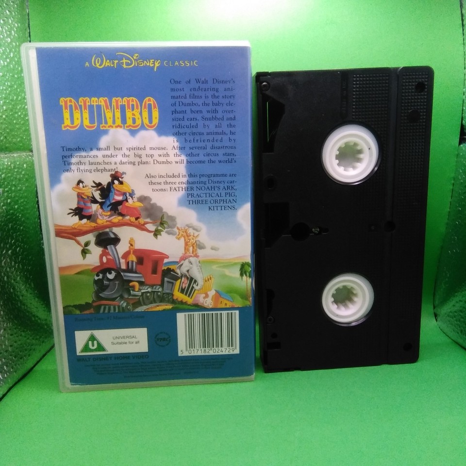 Resolution Generalist Walt Disney Classics Dumbo VHS Pal Video Tape. | eBay UK