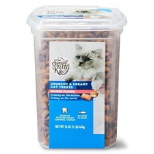 Crunchy Creamy Cat Treats Salmon Flavor 16 oz