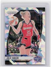 2024-25 Panini Prizm WNBA Julie Vanloo Ice Prizms RC #42 Mystics