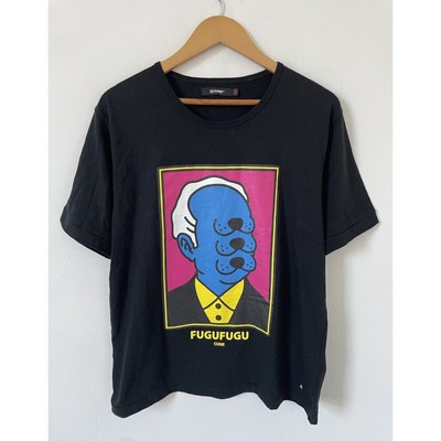 Cune Grafik T-Shirt Größe 3 Medium Fugufugu schwarz Made in Japan