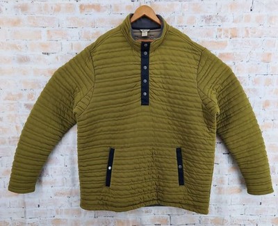 NWT Duluth Trading Men's Flintlock 1/4 Snap Popover Green Pullover Jacket Sz XXL