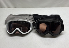 2 Pair Smith Ski Snowboard Goggles Tinted Lens Adjustable Black Ones are Optics