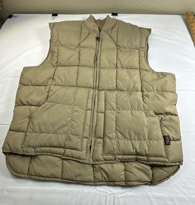Walls Puffer Mens Vest Blizzard Pruf Insulated Outerwear Tan XL