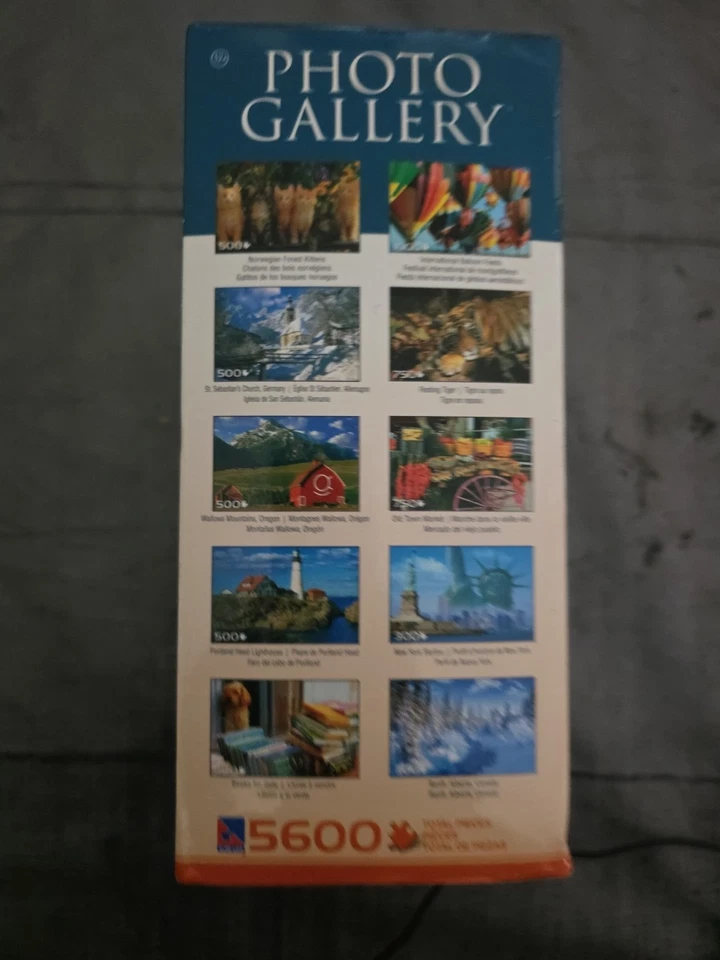 Sure-Lox Photo Gallery Box Set Of 10 Deluxe Jigsaw Puzzles 5600 Pieces - Image 4 of 4