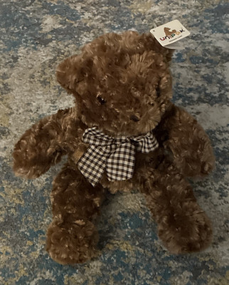 New UNIPAK DESIGNS CORP 12'' Brown Bear Stuffed Animal Surface Washable 1207SBR