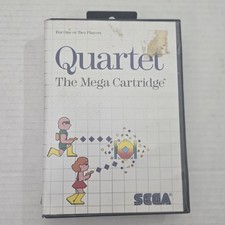 Quartet Sega Master System 1987 PAL Euro Import The Mega Cartridge With Case