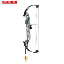 Fred Bear Tan Bear Brave Youth Bow - Ready to Shoot, Includes Safetyglass Arrows