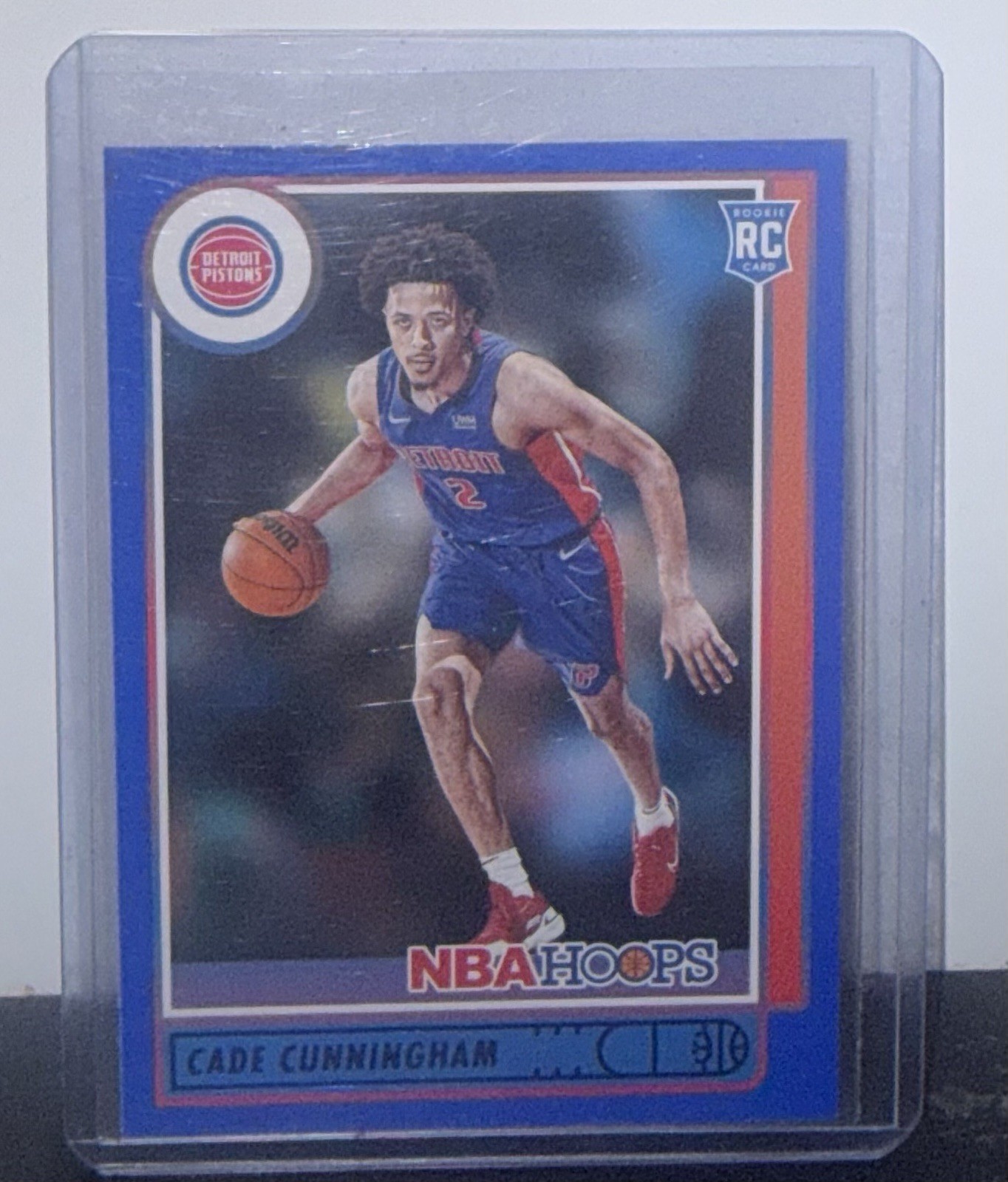 2021-22 Panini NBA Hoops Cade Cunningham Blue Parallel RC #201 PISTONS