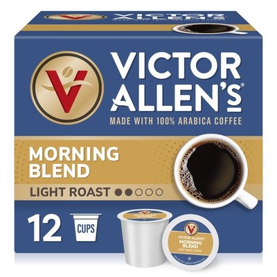 Morning Blend, Light Roast, 12 Count, Single Serve Coffee Pods for Keurig K-C...