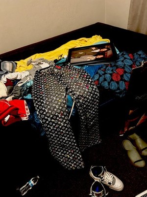 Louis Vuitton Monogram Mixed Clothing Lot Black Multicolor Unisex Adult