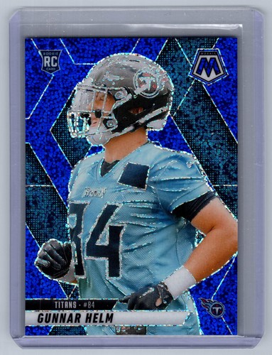 2025 Panini Mosaic #394 Gunnar Helm Blue Sparkle #/96