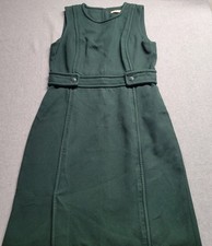Tory Burch Womens 12 Rent The Runway Dress Green Sleeveless Fitted Twill Pencil
