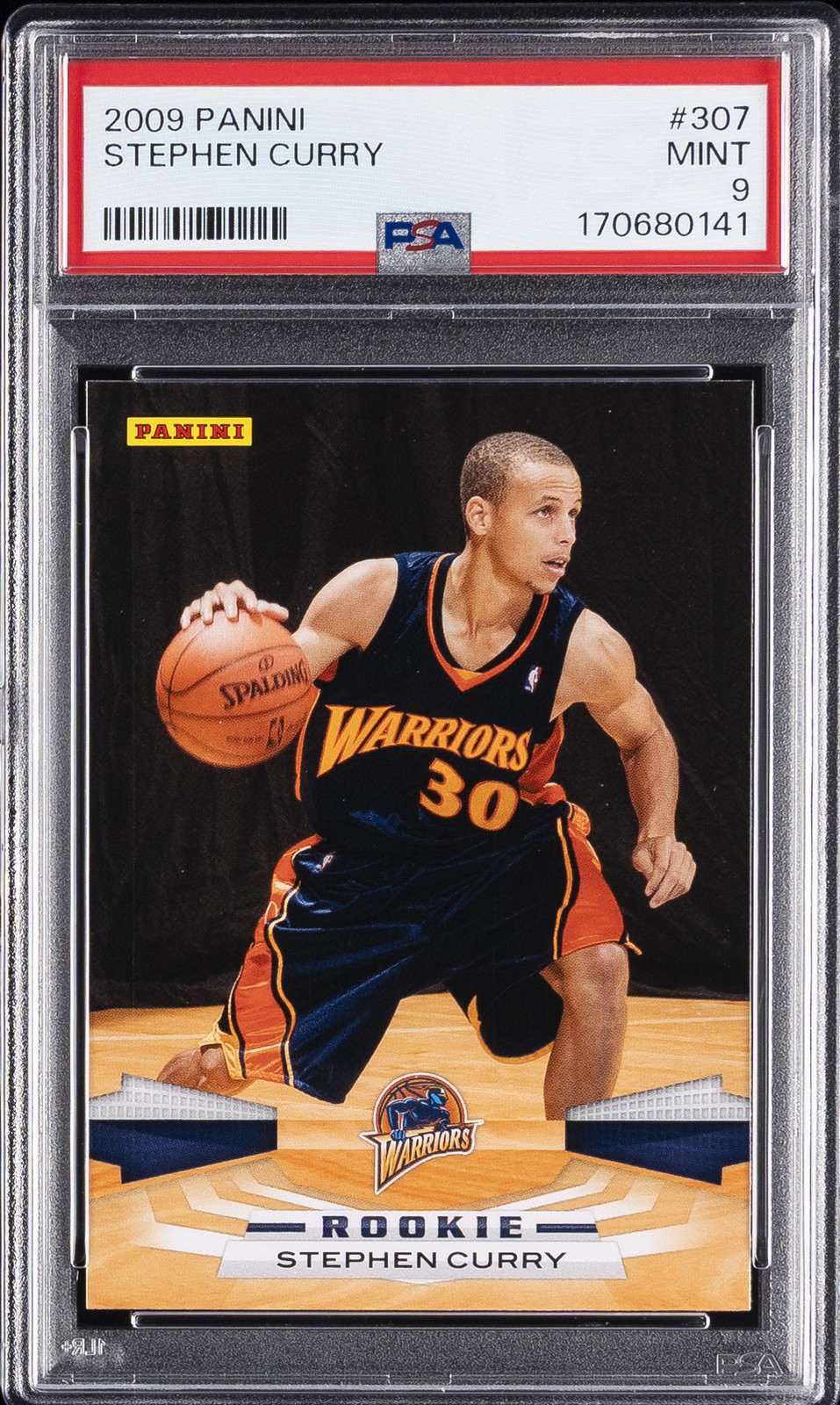 2009 PANINI #307 STEPHEN CURRY ROOKIE RC PSA 9
