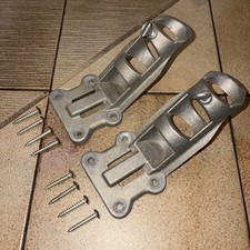2-Qty Cast Aluminum Flag Pole Holder Mount Br...
