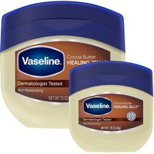 Vaseline Cocoa Butter Healing Jelly Variety Pack, 2 Sizes 7.5 Oz  1.75 Oz   R