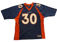 Nike Denver Broncos Terrell Davis #30 NFL Jersey 2XL Navy Orange White