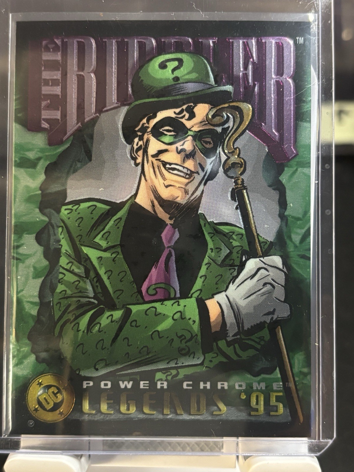 Riddler - 1995 SkyBox DC Power Chrome Legends '95