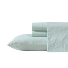 Kitchen King White Percale Cotton Bed Linen Set Deep Pocket Fitted Sheets