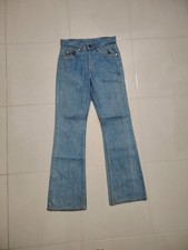 Vintage 70s Levis 517 Bootcut Jeans 28x29 Orange Tab Talon 42 Zip Stamp 8 Button