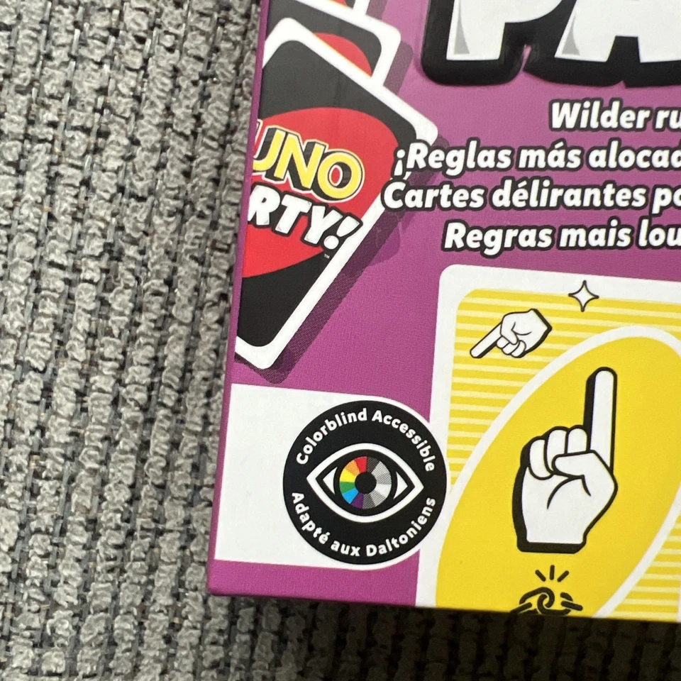 New UNO PARTY FUNfilled Chaos Crazy Cards/Wilder Rules Larger Groups colorblind - Image 2 of 3