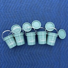 NUEVO Juego de 5 mini cubo Lowe's TEAL 0,42 cuartos sin BPA con tapa - ENVÍO GRATUITO