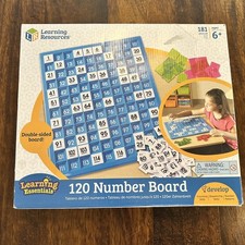 120 Number Board, Tray & Numbered Tiles, Comm...