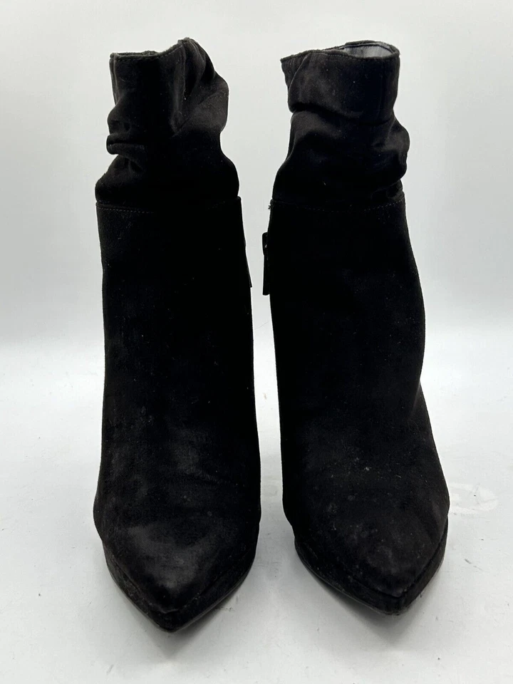 Botín de plataforma Jessica Simpson Gaiven para mujer talla 6 negro textil tacón de aguja Foto 2 de 4