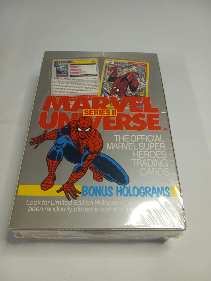 BOX FRESH & TESTED 4 Packs 1991 Series 2 Marvel Universe Sealed - Image 2 of 4