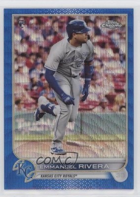 2022 Topps Chrome Blue Wave Refractor 40/75 Emmanuel Rivera #164 Rookie RC q2x