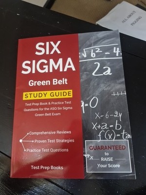 Test Prep Books - Six Sigma Green Belt Study Guide  Test Prep Book  P - X555z