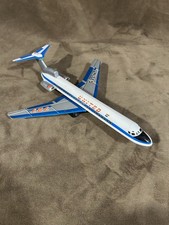 Vintage Japan Tin Friction United 727 Airplane