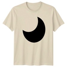 Minimalist Crescent Moon Lunar T-Shirt Celestial Gift For Him And Her