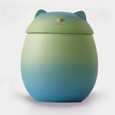 Cat Urn Dog Urn Sized 3.2X2.9 and 4.9X4.25. a Smiley-Cat Pet Urn with a Memoria