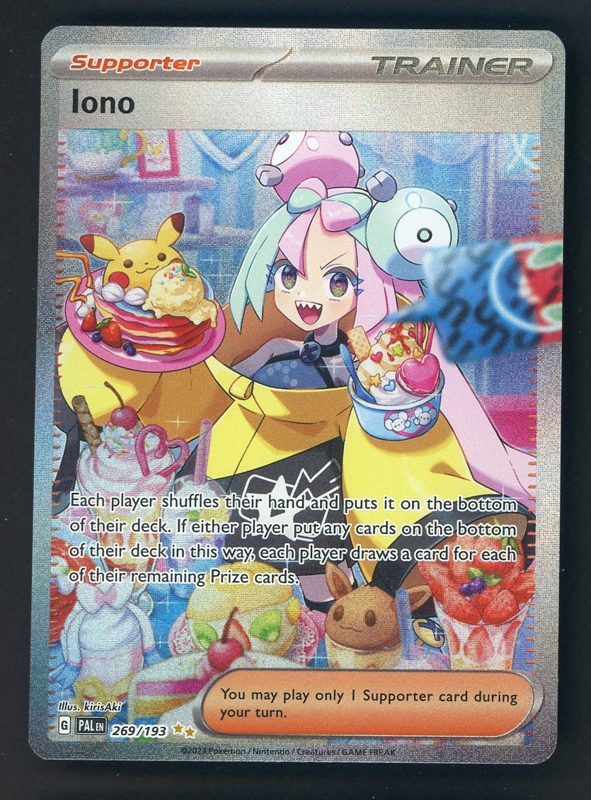 Pokémon TCG Paldea Evolved Trainer Card Iono, Mint Holo, 269/193