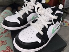 Jordan 1 Mid TD White/green Glow-black 10c