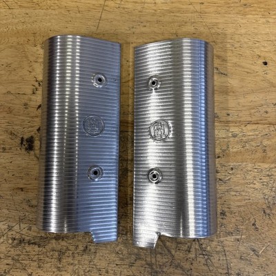 VW Bug Aluminum Interior Door Pillar Trim Edge Cover Set Wolfsburg Logo