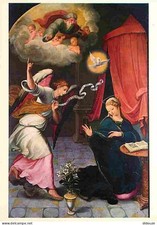 Postcard - Art - Religious Painting - Juan Correa de Vivar - The Announcement Fai