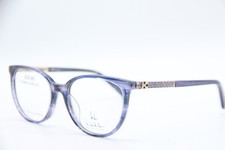 NEW NICOLE MILLER LUNA C02 CLEAR PURPLE GOLD AUTHENTIC EYEGLASSES 47-16 K1