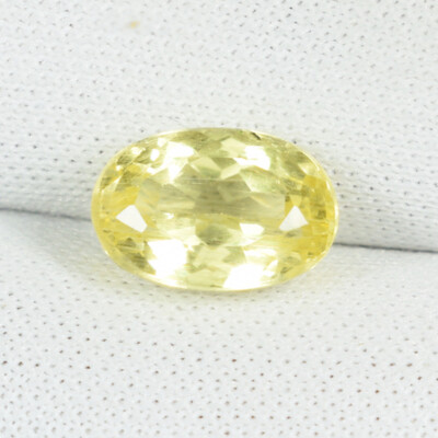 1.99 Cts Best Luster Unheated Natural Yellow Beryl Fancy Oval ...