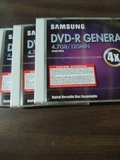 Samsung DVD-R Recordable Media 3 Pack