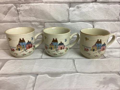 INTERNATIONAL STONEWARE JAPAN(2) Thailand (1)HEARTLAND COFFEE TEA MUGS CUPS SET3
